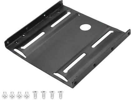 Supporto di montaggio SSD da 2,5 a 3,5 pollici, supporto spesso per unità a stato solido (SSD) o dischi rigidi (HDD) in metallo con viti, per PC.