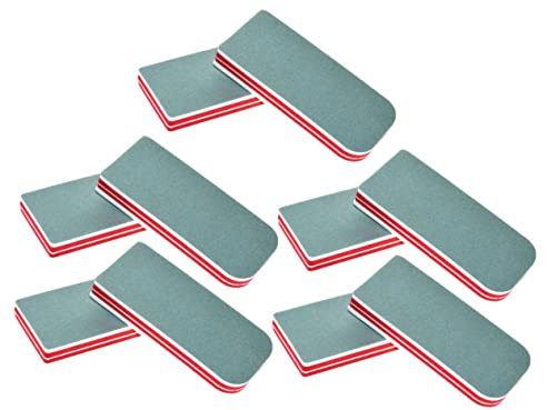 Happyyami 10stücke Nagelpufferblöcke aus Schwamm Nagelfeilenblöcke Nagelpolierfeilen für Maniküre und Pediküre zum Feilen und Glätten der Nägel