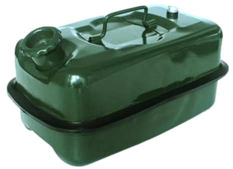 Bidón de combustible 3/5/10L para gasolina, diésel y otras mercancías peligrosas, acero inoxidable, producción certificada por TUV, verde