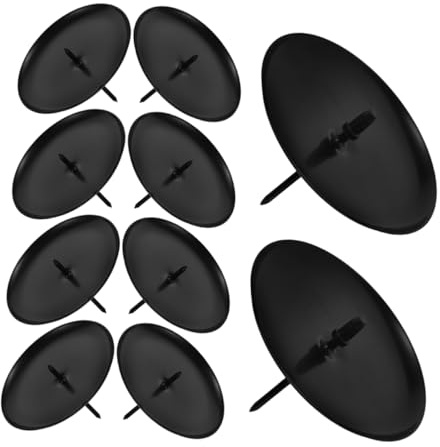 Abaodam 10pezzi Portacandele in Metallo Design Ghirlanda Natalizia Supporto per Candele Colonna Decorazione per Tavolo da Pranzo e Focolare per Eventi Festivi