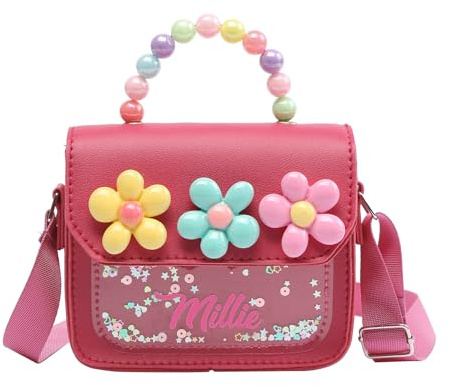 Wamantic Personalisierte Tasche Mädchen mit Namen - Umhängetasche Damen Handtasche Kinder Geschenk für Tochter Geburtstag Einschulung
