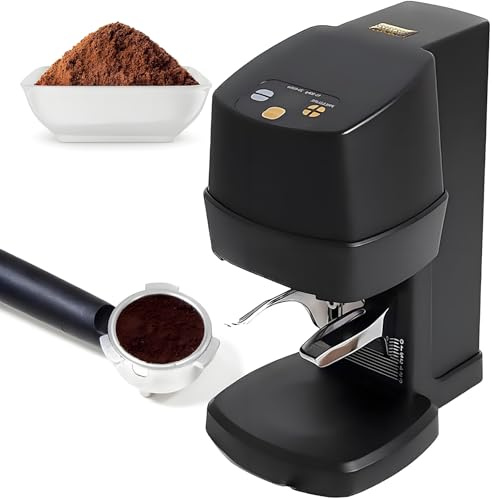 Lbxlhr Newes Automatic Coffee Tamper Machine t 58mm Electric Espresso Tamper 22-66LBS Height Adjustable Coffee Tamper, Easy Clean for Commercial & Home Use