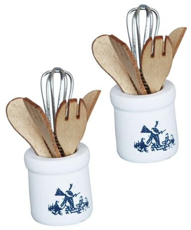 minkissy 2sets Utensili Da Cucina in Miniatura Per Case Delle Bambole Da in Miniatura e Accessori Per Cucina Per Decorare Micro Scene Design Realistico e Materiale Leggero