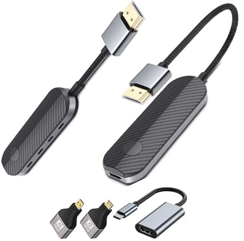 Émetteur et récepteur HDMI sans fil, entrée de décodage 4K, sortie 1080p, 30 m Plug & Play, kit HDMI sans fil 5G/2.4G pour sortie vidéo et audio de l'ordinateur portable/TV Box/projecteur vers