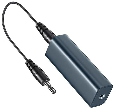 FANSHINUO Reisefreundlicher 3,5 mm Schallunterdrückungsfilter zum Entfernen von Autoradios und Heim-Stereogeräten