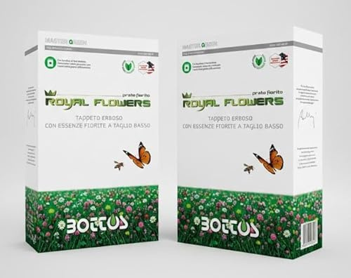 2 Confezioni Sementi Royal Flowers prato fiorito Kg 1 Bottos totale kg 2