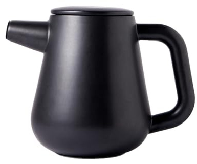 Carl Henkel ARCA X-Tract - Cafetera de porcelana con filtro de 1,2 l | Cafetera para 4-10 tazas | Cafetera con filtro de café de acero inoxidable que mantiene el calor | Cafetera de café frío