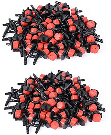 Aundhegrtt 400 Goteros de Riego Ajustables con Kit de Riego Por para Instalación de Riego de Jardín