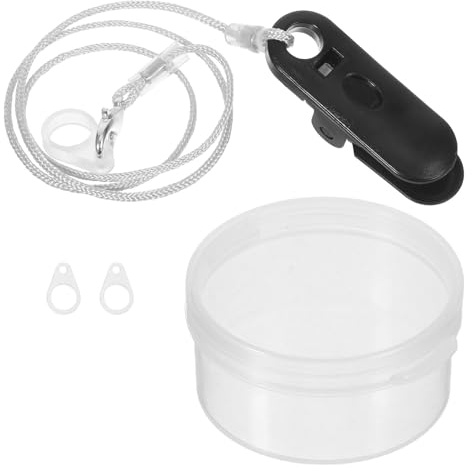 GLEAVI Anti-Loss Hearing Amplifier Lanyard Clip with Protective Abs and Nylon Cover, Easy to Clean Hearing Aid Holder in Schools and Parks