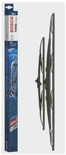 BOSCH Scheibenwischer Set Wischerblätter Set mit Spoiler Vorne Länge 1: 700mm Länge 2: 500mm Standard Kompatibel mit CITROËN JUMPY Kasten Hakenbefestigung 3 397 010 301