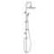 EISL DX12007 Easy Cool, set doccia senza rubinetto, doccia con grande soffione e doccetta, doccia a pioggia con supporto a parete, cromo