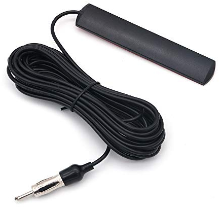 DollaTek ANT-309 Autoradio Antenne Auto Universal FM Radio Antenne Patch schwarz Antenne Signalverstärker 85-112 MHz 5M Kabel