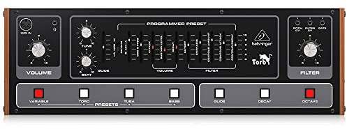 Behringer TORO Classic Analog Bass Synthesizer mit 2 VCOs, Ladder Filter und Presets im Eurorack-Format