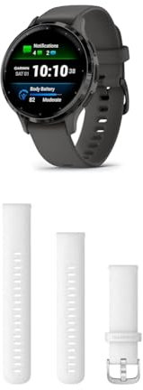 Garmin Venu 3S GPS-Fitness-Smartwatch mit Bluetooth Telefonie und Sprachassistenz, Ultrascharfes 1,3 Zoll/ 1,1 Zoll & Quick Release Band