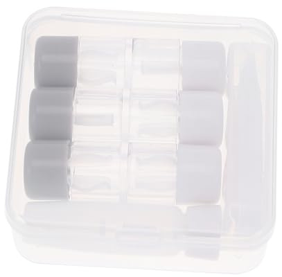 WEKAMOS Estuche para Lentes De Contacto Transparente 3 Piezas Juego De Lentes Portátil Material Plástico Resistente para Viaje para Trabajo Uso Diario