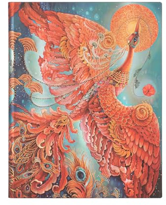Firebird (Birds of Happiness) Ultra Unlined Journal: Flexi softcover, 100 gsm, ribbon marker, memento pouch, book edge printing, no closure (Bird of Happiness)