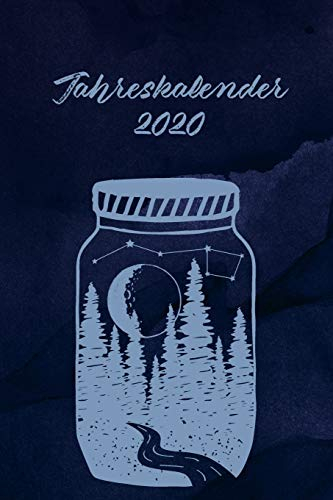 Jahreskalender 2020: 365 Tage 52 / 53 Wochen undatiert A5 Notizbuch für Notizen & Termine Wochenplaner 200 Seiten
