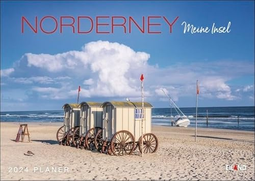 Norderney …meine Insel Planer 2024. Schöne Inselfotos und ein praktischer Terminkalender für die Wand. Raum für Urlaubsfeeling und Notizen! Dekorativer Kalender 2024.