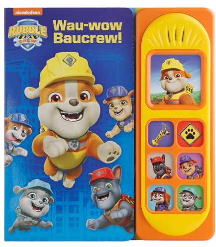 PAW Patrol, Rubble & Crew - Wau-wow Baucrew! - Soundbuch - Pappbilderbuch mit 7 Geräuschen