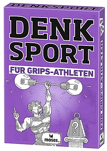 moses. Denksport für Grips-Athleten, 50 abwechslungsreiche Denksportaufgaben und Rätsel, Für Erwachsene, Denksportbox für Knobelmeister und Gehirnjogger