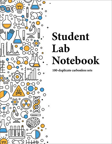Student Lab Notebook (100 duplicate page sets): perforated carbonless sheets with smooth coil spiral binding