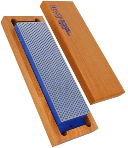 DMT Diamond Whetstone™ Diamant Schleifstein in Holzbox 8 Grob | Messerschärfer in Profiqualität | 20cm Wetzstein für Messer und Werkzeuge | Made in USA | W8C