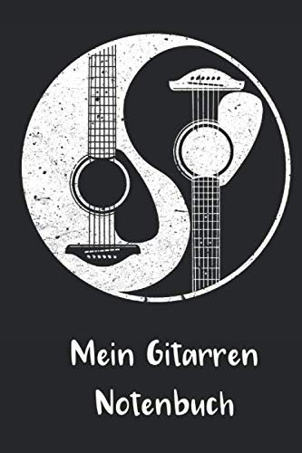 Mein Gitarren Notenbuch: A5 Musikheft | Notenheft | Notenblock mit Notenlinien für Gitarristen, Musiker, Lehrer und Schüler und Studenten