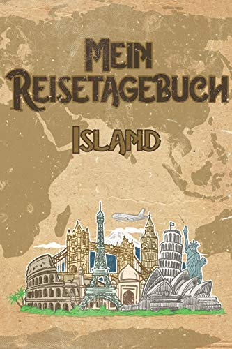 Mein Reisetagebuch Island: 6x9 Reise Journal I Notizbuch mit Checklisten zum Ausfüllen I Perfektes Geschenk für den Trip nach Island für jeden Reisenden