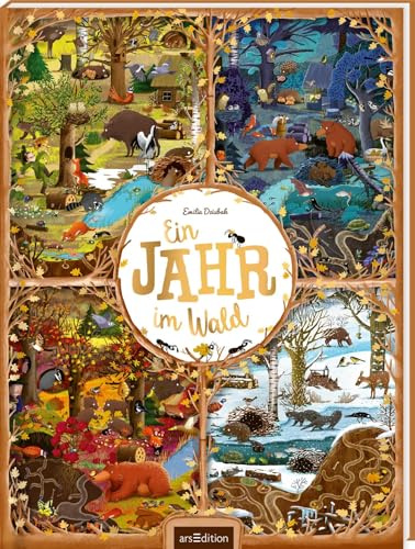 Ein Jahr im Wald: Wimmeliges Bilderbuch über Tiere und Jahreszeiten im Wald | ab 3 Jahren