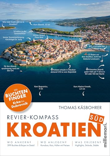 Revier-Kompass Kroatien Süd. 3. Auflage 2024: Mit Buchtenfinder Krka bis Dubrovnik