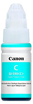 Canon Tintenbehälter GI-590 C cyan - Tintenpatrone 70 ml ORIGINAL für PIXMA Drucker MegaTank