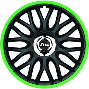 ZentimeX Z778333 Radkappen Radzierblenden universal 15 Zoll Green R