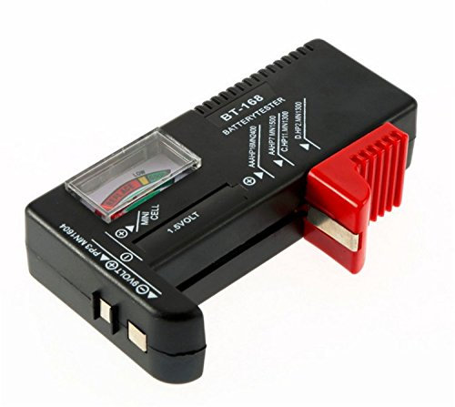 Homiki Testeur de Piles Universel Testeur Batterie pour AA/AAA/C/D et 9V PP3 Batteries et Piles Boutons