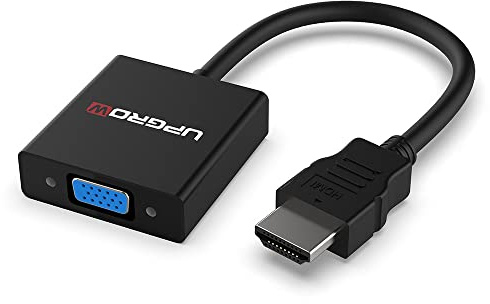 UPGROW HDMI to VGA Adapter HDMI Male to VGA Female Converter Support Computer, Desktop, Laptop, PC, Monitor, Projector, HDTV, Chromebook, Xbox and More, Model Number: UPGROWHMVF01