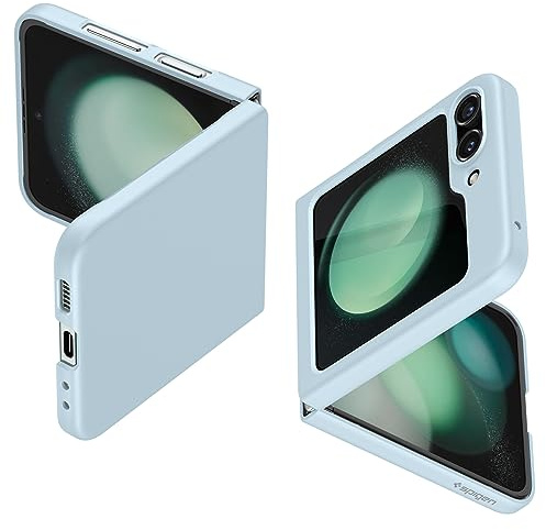 Spigen Air Skin Coque Compatible avec Samsung Galaxy Z Flip5 - Bleu Muet