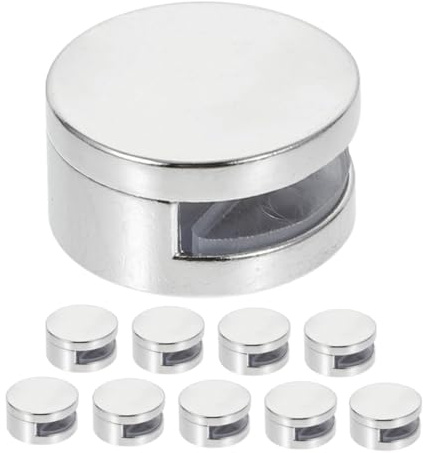 ULTECHNOVO 10 Pièces Crochets Pour Miroirs Muraux Pinces Et Supports De Fixation Pour Miroirs Verre Lot De Clips De Chambre Salon Et Salle De Bain