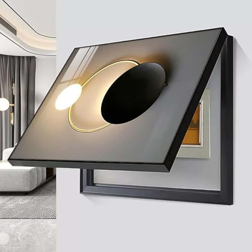 Genérico Cuadro Contador Pintura Decorativa Electrico Caja De Medidor Eléctrico Cubierta Caja De Distribución Pintura Decorativa Panel Eléctrico Ocultar Pinturas Decorativa,A,40x30cm