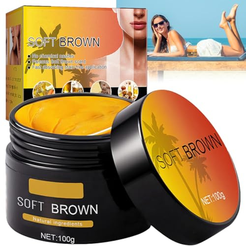 Acelerador de bronceado para bronceado - Crema bronceadora con aceite de zanahoria premium y aceite de oliva, bronceado natural para solarium/playa, logra un bronceado natural de la piel