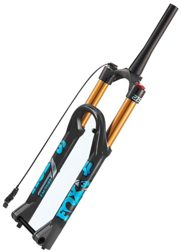 GJYDPU Federgabel MTB 26/27.5/29 Straight(1-1/8) Tapered(1-1/2) 9x100mm Schnellspanner 15x100mm Boost Dämpfungseinstellung 140mm Hub Magnesiumlegierung 75mm Scheibenbremse