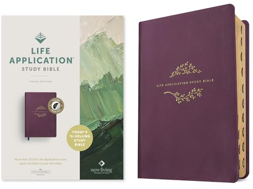 Life Application Study Bible: New Living Translation, Purple LeatherLike