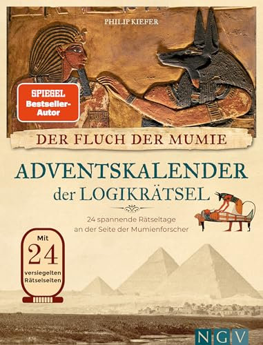 Der Fluch der Mumie Adventskalender der Logikrätsel: 24 spannende Rätseltage an der Seite der Mumienforscher I Mit 24 versiegelten Rätselseiten