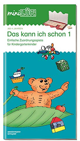 miniLÜK: Das kann ich schon 1: Einfache Zuordnungsspiele für Kindergartenkinder (Cover Bild kann abweichen): Knobelkiste / Knobelkiste 1 (Alles klar!: Knobelkiste)
