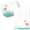Schreibblock/Briefblock FLAMINGO DIN A5 (liniert 50 Blatt) inklusive 20 passenden Umschlägen/Briefpapier für Kinder/Briefpapierset Kinder/Briefpapier für Mädchen