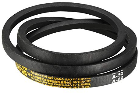 sourcing map A52 Drive V-Belts 52 Inner Length 13mm Width 8mm Thick JIS Standard A-Section Rubber Drive Transmission Belt