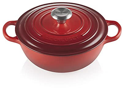 Cocotte En Fonte Émaillée Le Creuset Signature Avec Couvercle, 24 cm, 3,1 Litres, Cerise, 21114240600430