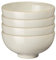 Denby - Linen Cream White Rice Bowls Set of 2 - Dishwasher Microwave Safe Crockery - Ceramic Stoneware Tableware Natural Tones