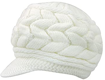 Andiker Damen-Baskenmütze, weich, Vintage, Mütze, Visier, Winter, warm