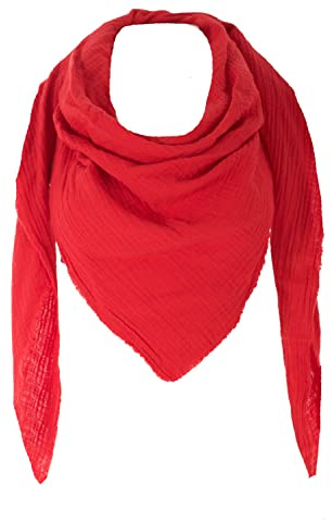 FASHION YOU WANT XXL Tuch 23 Farben Farbwahl Halstuch Musselintuch Musselin Damen Damenhalstuch Dreieckstuch Schal Herren Männer Frauen Herrenhalstuch Dreieckig leicht (einlagig))