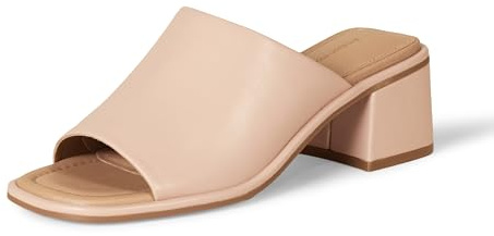 Amazon Essentials Sandalia Tipo Mule con tacón Mujer, Beige, 42 EU