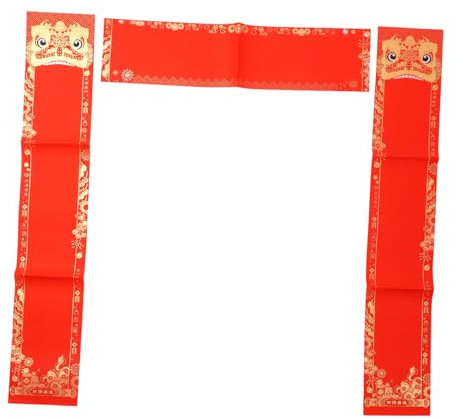 NUOBESTY 10sätze Rotes Xuan-papier Leeres Couplet-papier Für Frühlingsfest Diy-neujahrsdekor Mit Guter Tintentrocknung